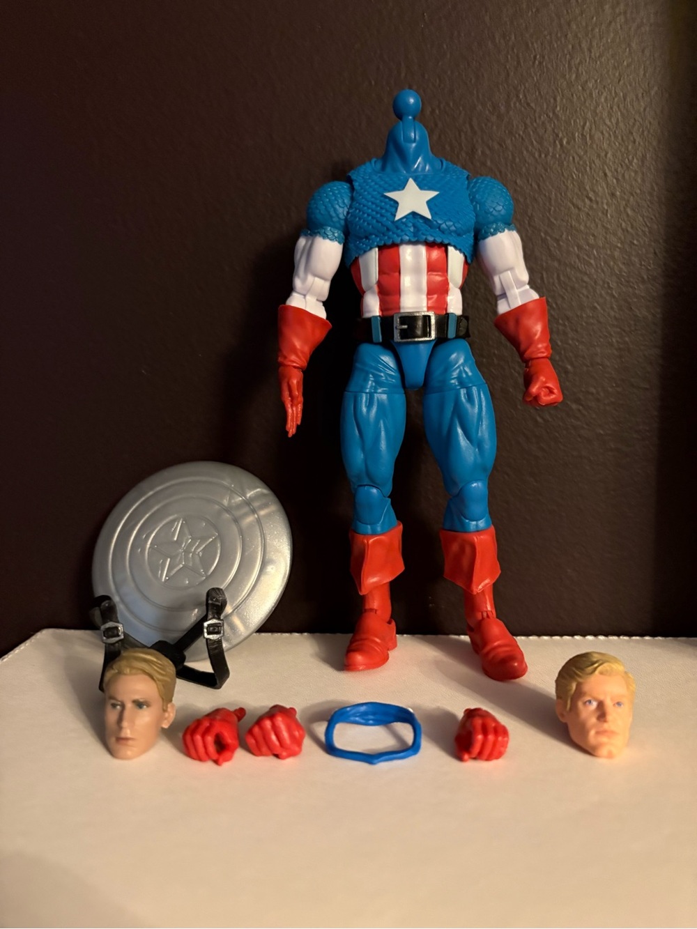 Marvel Legends Secret Wars Captain America Action Figure 6" Custom Fodder LOOSE